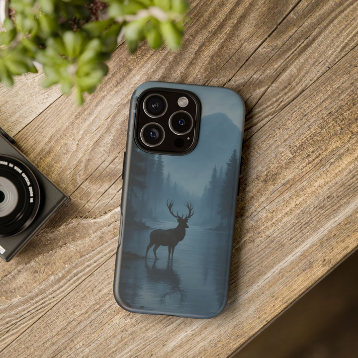 Deer Mountain Tough Phone Case, Wildlife Nature Protective Cover, Outdoor