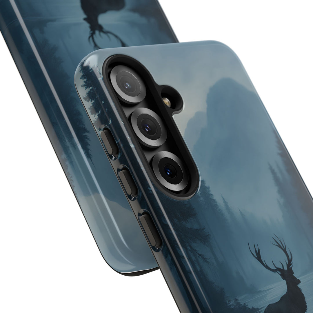Deer Mountain Tough Phone Case, Wildlife Nature Protective Cover, Outdoor