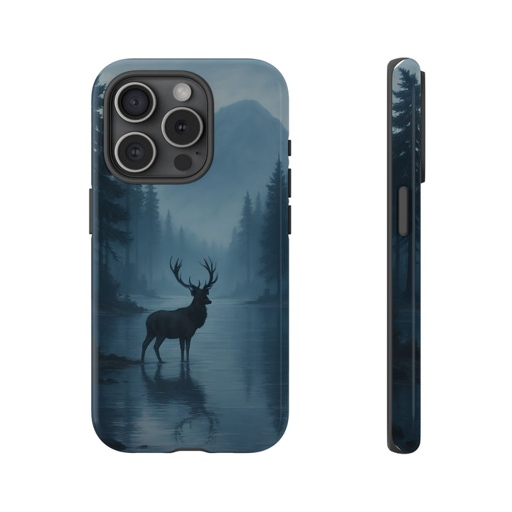Deer Mountain Tough Phone Case, Wildlife Nature Protective Cover, Outdoor