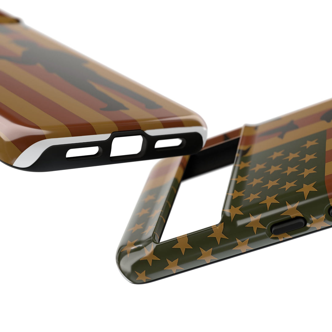 Tough Cases, Duck Hunter Patriotic Phone Case - American Flag Design, Hunting
