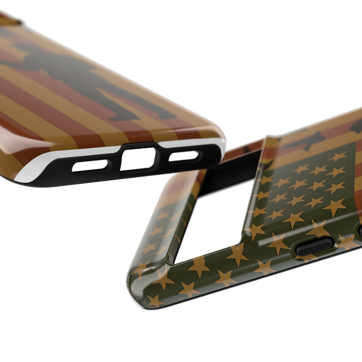 Tough Cases, Duck Hunter Patriotic Phone Case - American Flag Design, Hunting