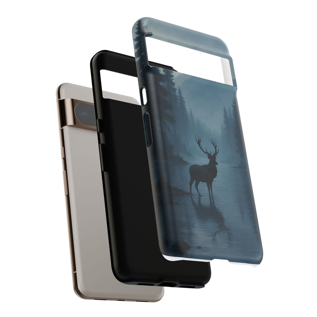 Deer Mountain Tough Phone Case, Wildlife Nature Protective Cover, Outdoor