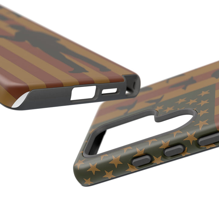 Tough Cases, Duck Hunter Patriotic Phone Case - American Flag Design, Hunting