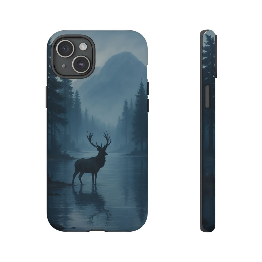Deer Mountain Tough Phone Case, Wildlife Nature Protective Cover, Outdoor