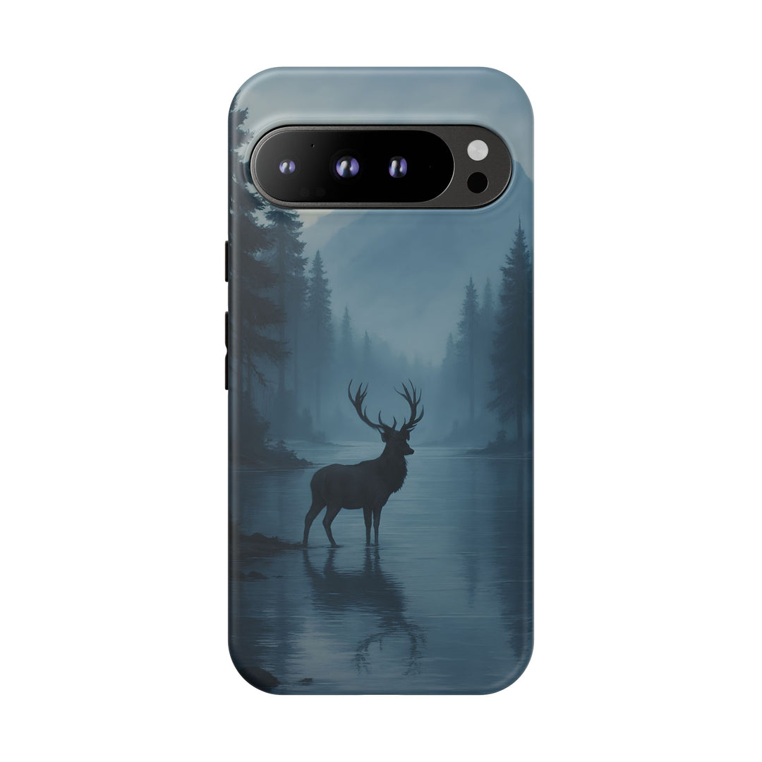 Deer Mountain Tough Phone Case, Wildlife Nature Protective Cover, Outdoor