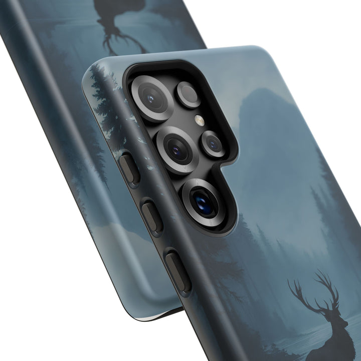 Deer Mountain Tough Phone Case, Wildlife Nature Protective Cover, Outdoor