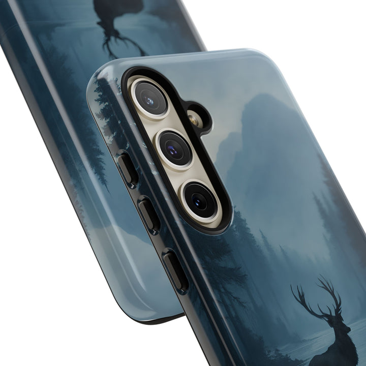 Deer Mountain Tough Phone Case, Wildlife Nature Protective Cover, Outdoor