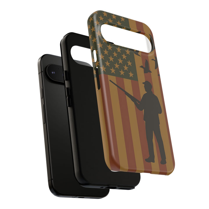 Tough Cases, Duck Hunter Patriotic Phone Case - American Flag Design, Hunting