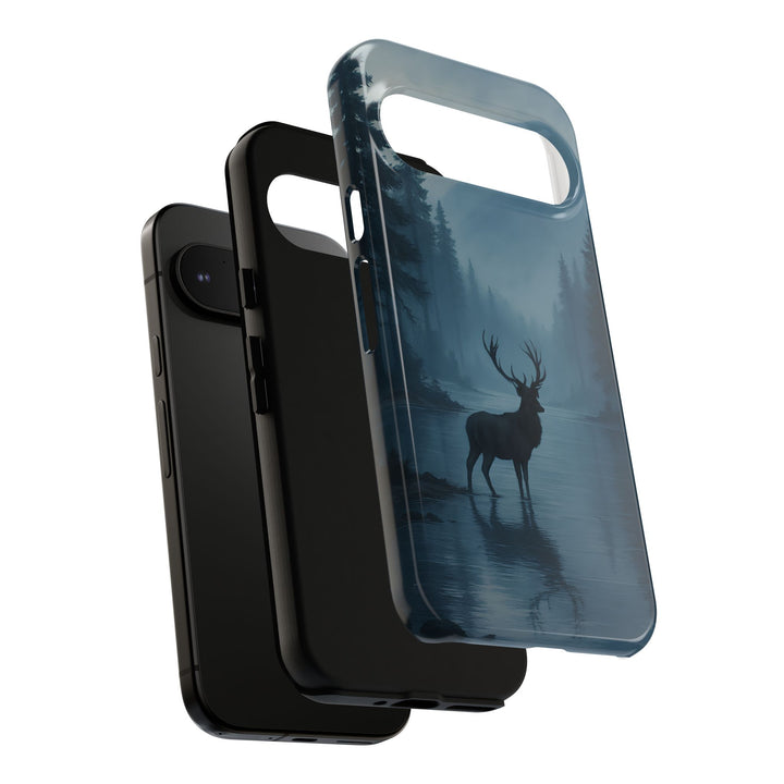 Deer Mountain Tough Phone Case, Wildlife Nature Protective Cover, Outdoor