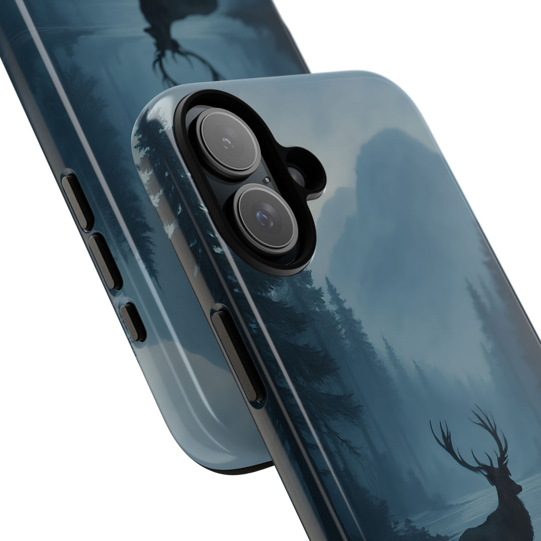 Deer Mountain Tough Phone Case, Wildlife Nature Protective Cover, Outdoor
