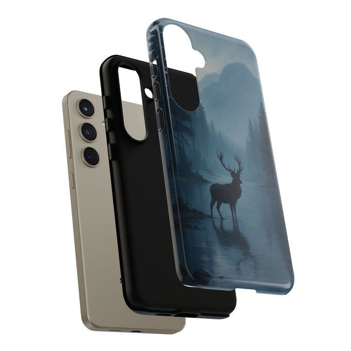 Deer Mountain Tough Phone Case, Wildlife Nature Protective Cover, Outdoor