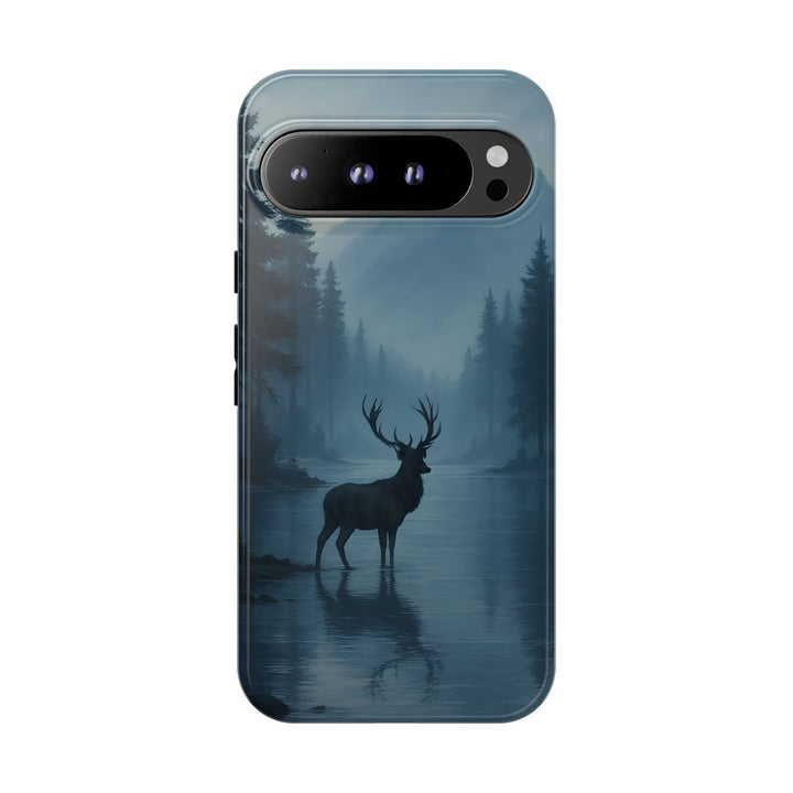 Deer Mountain Tough Phone Case, Wildlife Nature Protective Cover, Outdoor