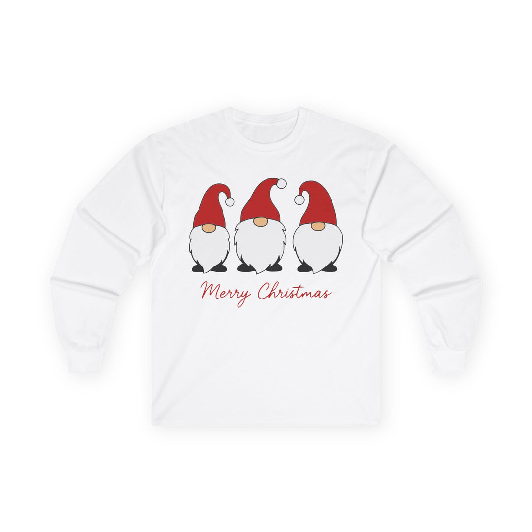 Christmas Gnome Long Sleeve Tee — Merry Christmas Holiday Shirt