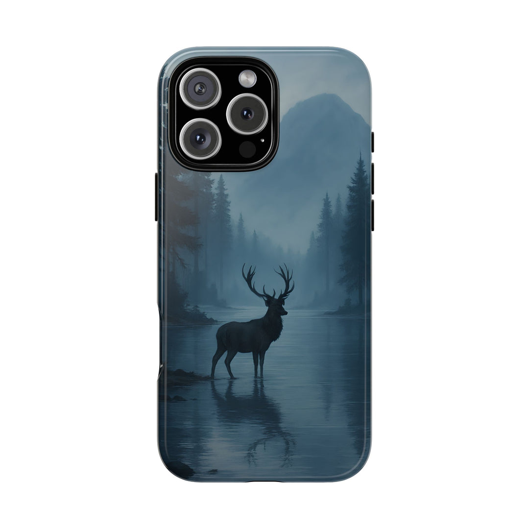 Deer Mountain Tough Phone Case, Wildlife Nature Protective Cover, Outdoor