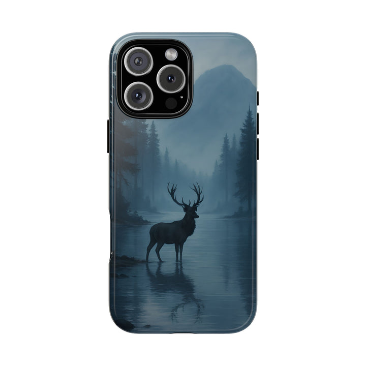 Deer Mountain Tough Phone Case, Wildlife Nature Protective Cover, Outdoor