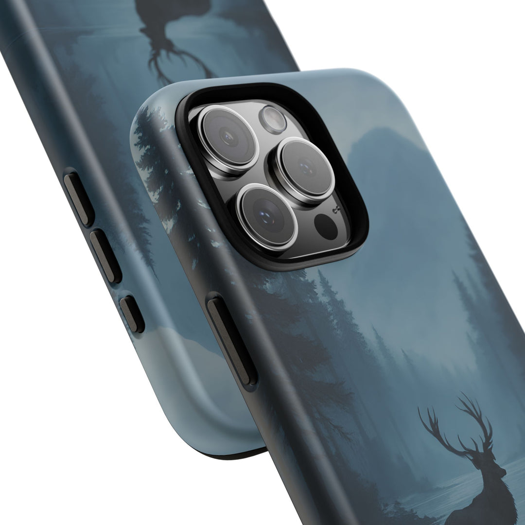 Deer Mountain Tough Phone Case, Wildlife Nature Protective Cover, Outdoor