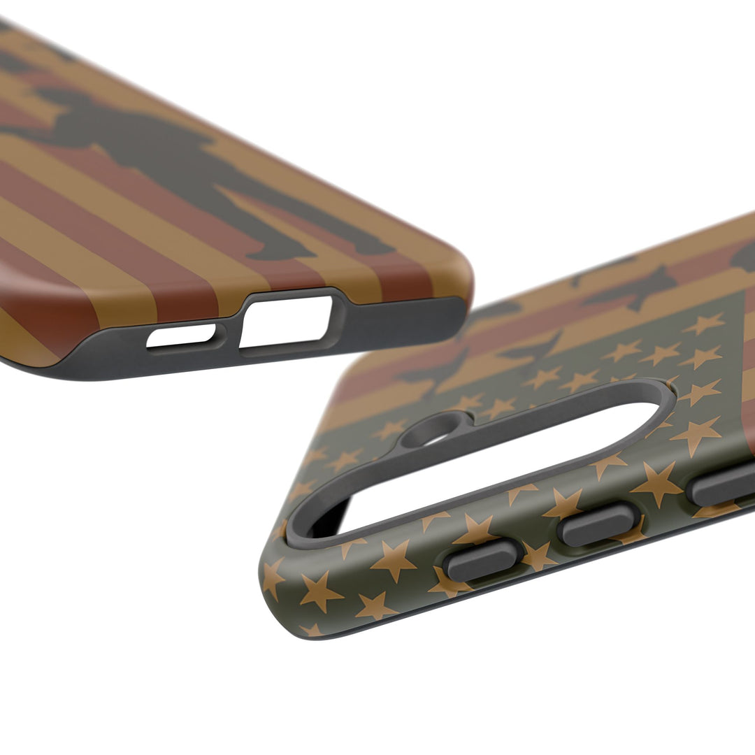Tough Cases, Duck Hunter Patriotic Phone Case - American Flag Design, Hunting