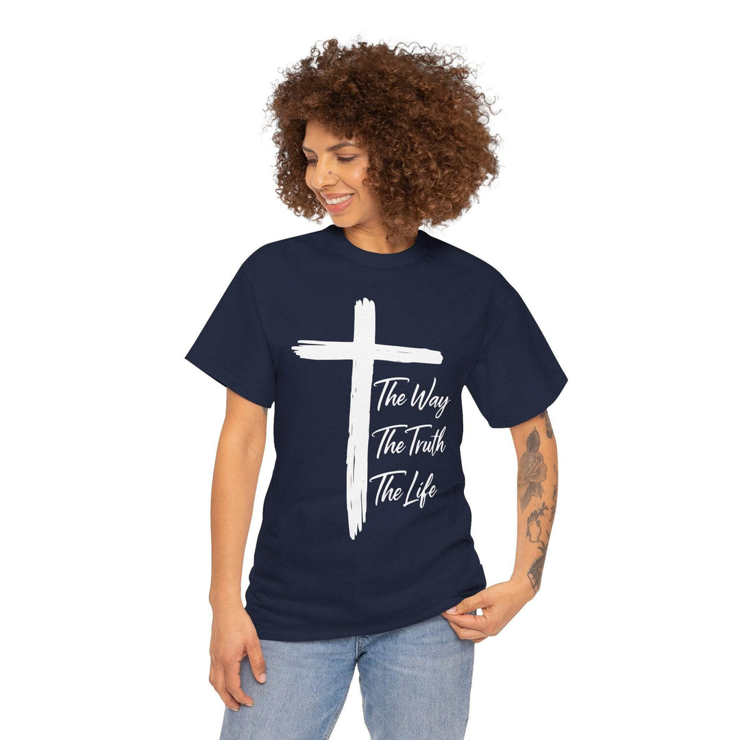 Faith Inspired Christian T-Shirt with Cross - Gutsy Garb