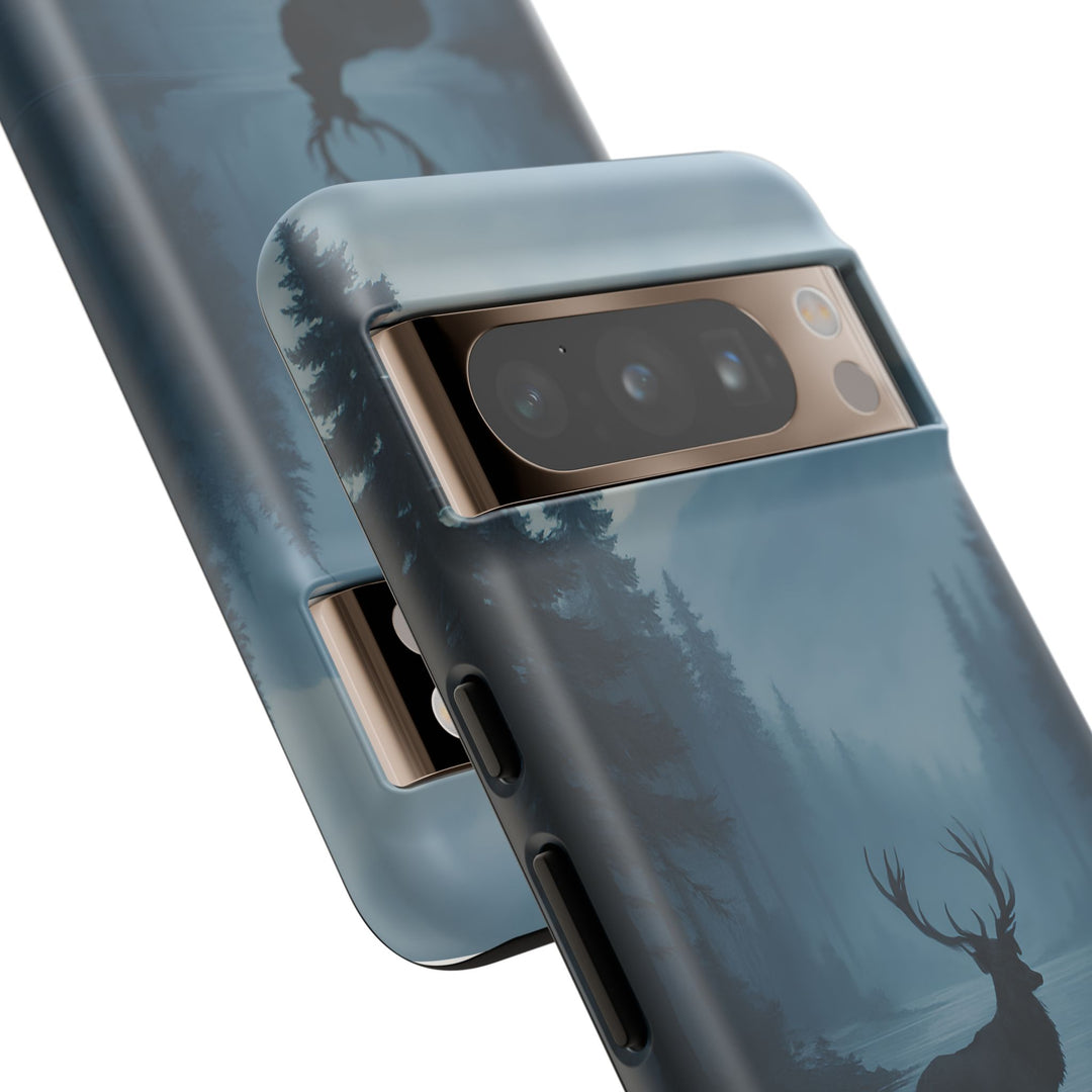 Deer Mountain Tough Phone Case, Wildlife Nature Protective Cover, Outdoor