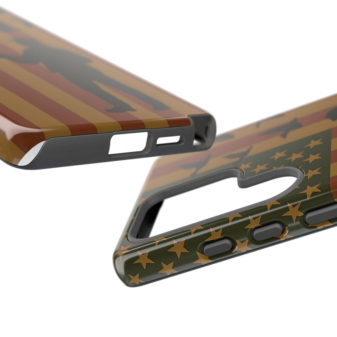 Tough Cases, Duck Hunter Patriotic Phone Case - American Flag Design, Hunting