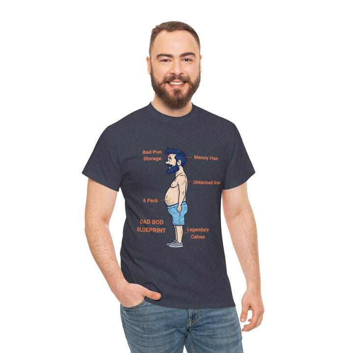 Dad Bod Blueprint Shirt - Bold Graphic Tee - Gutsy Garb