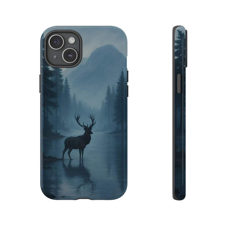Deer Mountain Tough Phone Case, Wildlife Nature Protective Cover, Outdoor