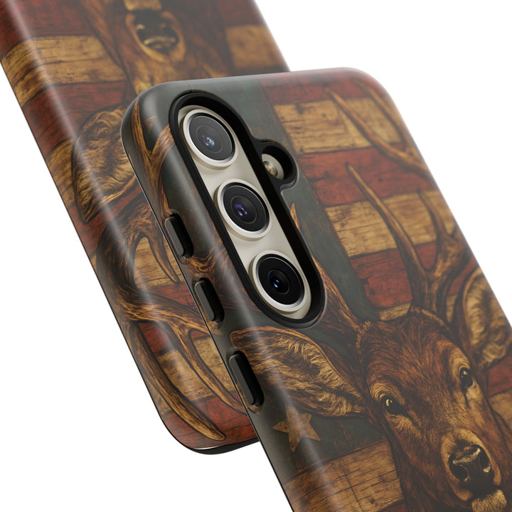 Deer Tough Cases: Patriotic Phone Case, American Flag, Wildlife Cover, Animal