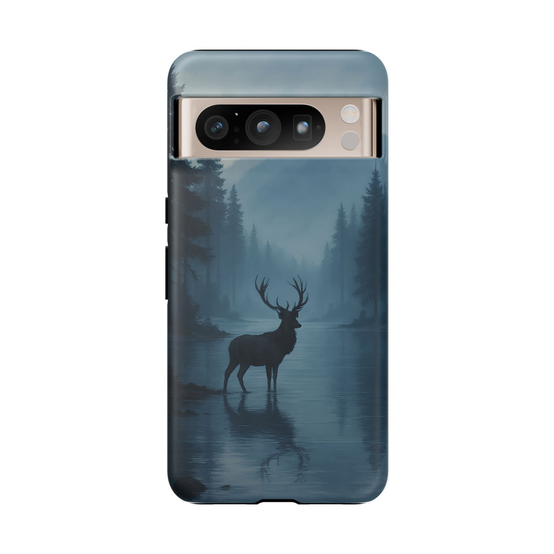 Deer Mountain Tough Phone Case, Wildlife Nature Protective Cover, Outdoor