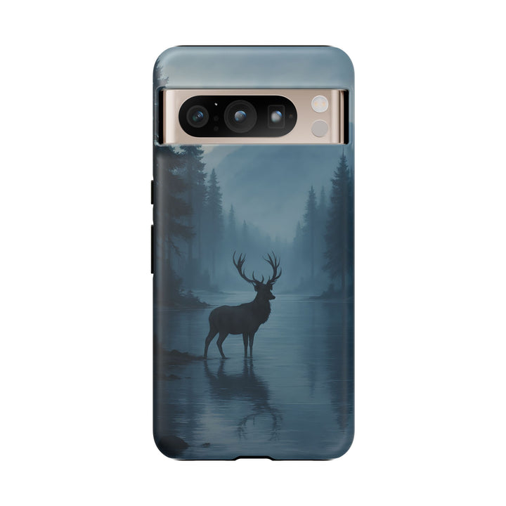 Deer Mountain Tough Phone Case, Wildlife Nature Protective Cover, Outdoor
