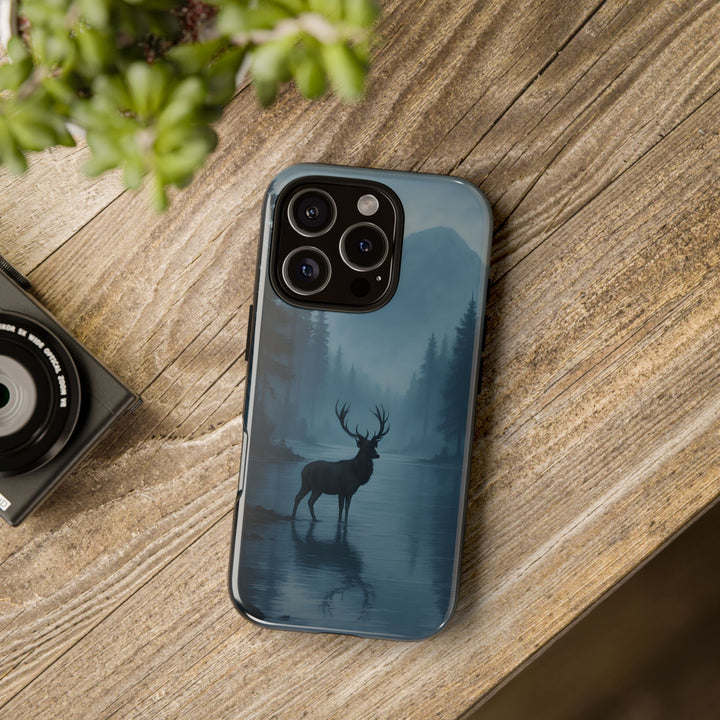 Deer Mountain Tough Phone Case, Wildlife Nature Protective Cover, Outdoor