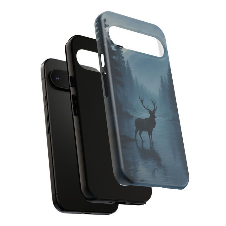 Deer Mountain Tough Phone Case, Wildlife Nature Protective Cover, Outdoor