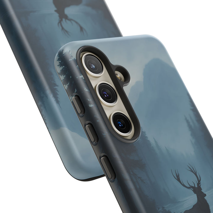 Deer Mountain Tough Phone Case, Wildlife Nature Protective Cover, Outdoor