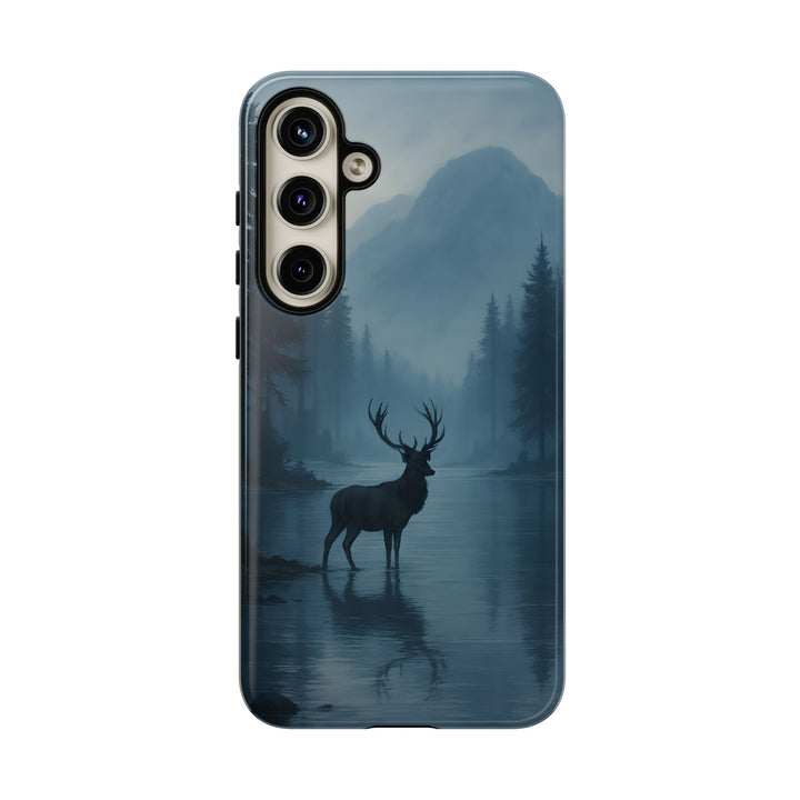 Deer Mountain Tough Phone Case, Wildlife Nature Protective Cover, Outdoor