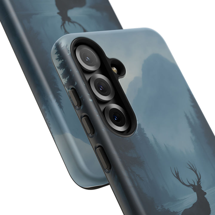 Deer Mountain Tough Phone Case, Wildlife Nature Protective Cover, Outdoor