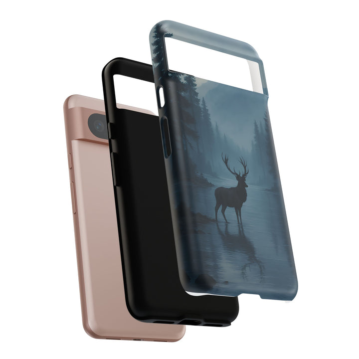 Deer Mountain Tough Phone Case, Wildlife Nature Protective Cover, Outdoor