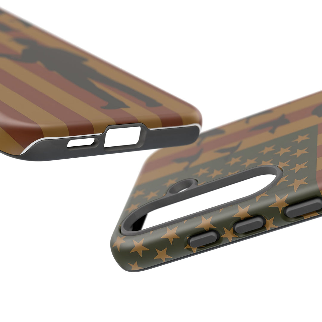 Tough Cases, Duck Hunter Patriotic Phone Case - American Flag Design, Hunting