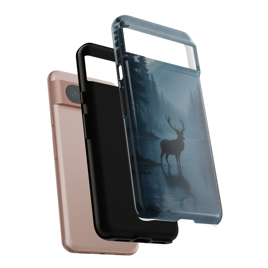 Deer Mountain Tough Phone Case, Wildlife Nature Protective Cover, Outdoor