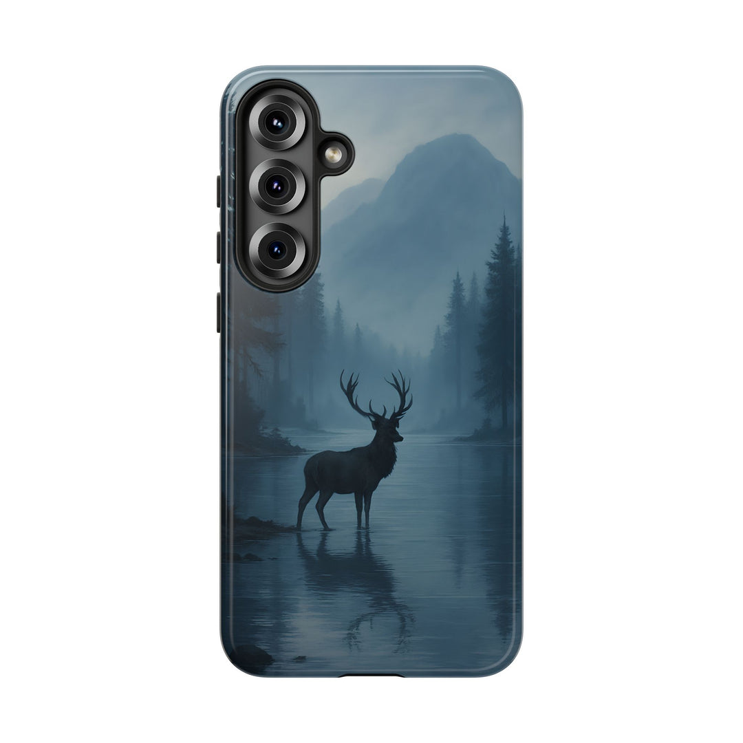Deer Mountain Tough Phone Case, Wildlife Nature Protective Cover, Outdoor