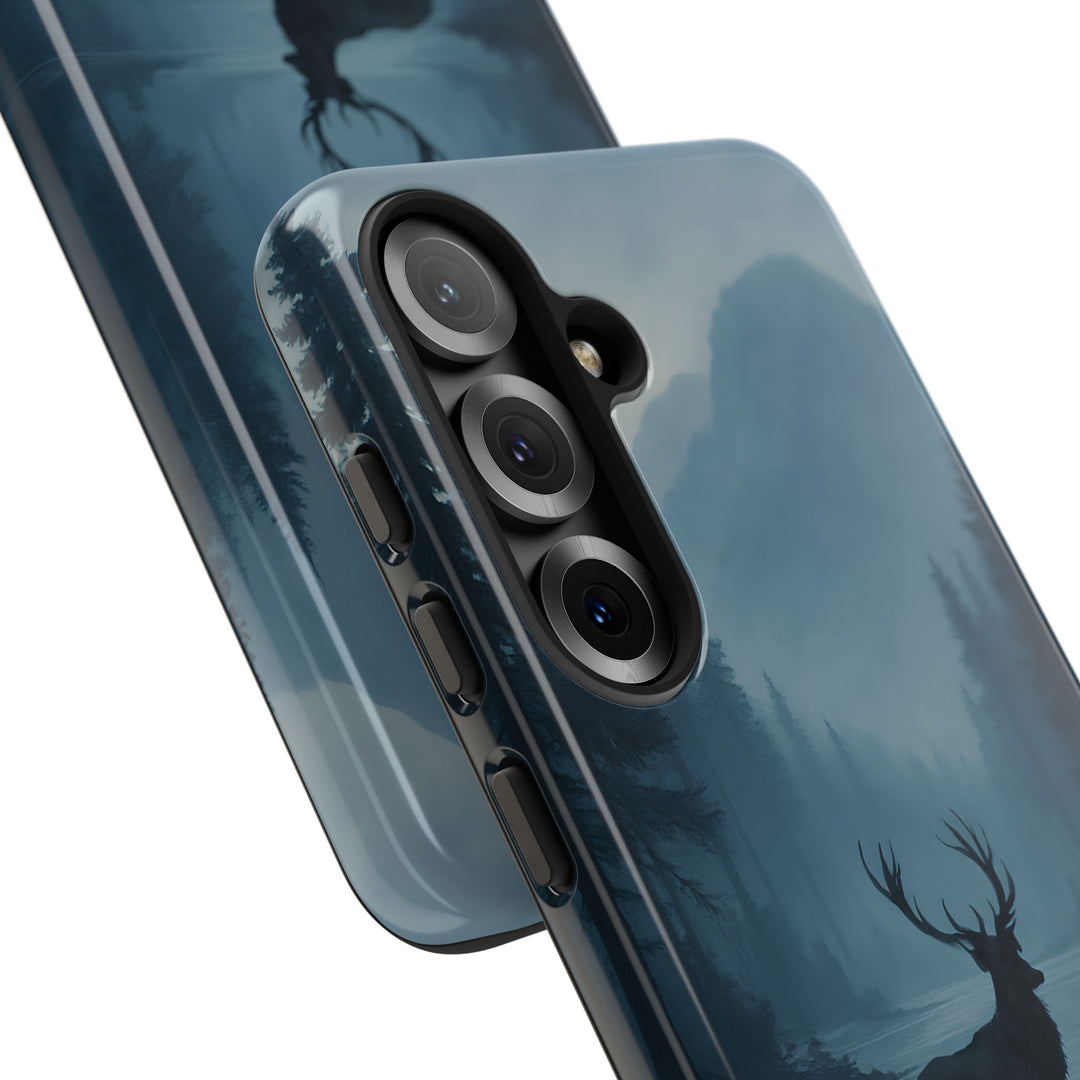 Deer Mountain Tough Phone Case, Wildlife Nature Protective Cover, Outdoor