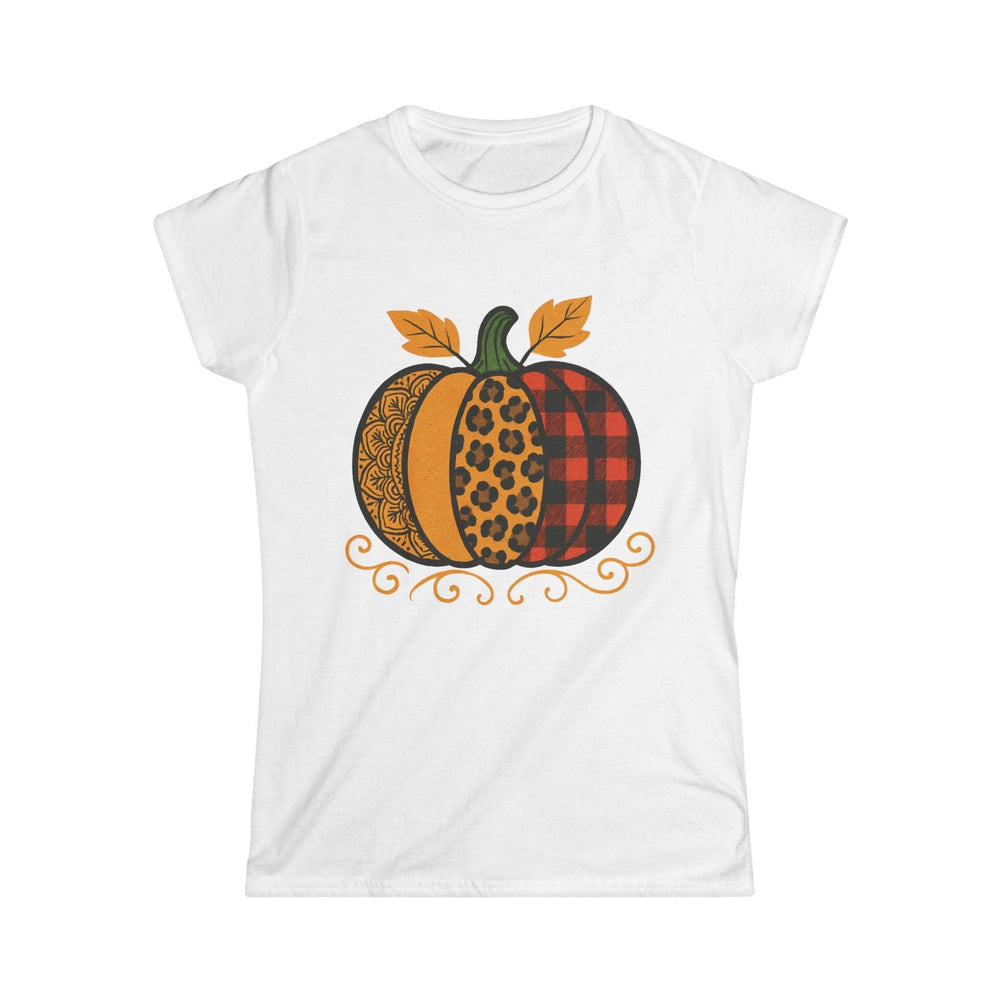 Autumn Pumpkin Graphic Tee for Women - Bold Fall Style - Gutsy Garb