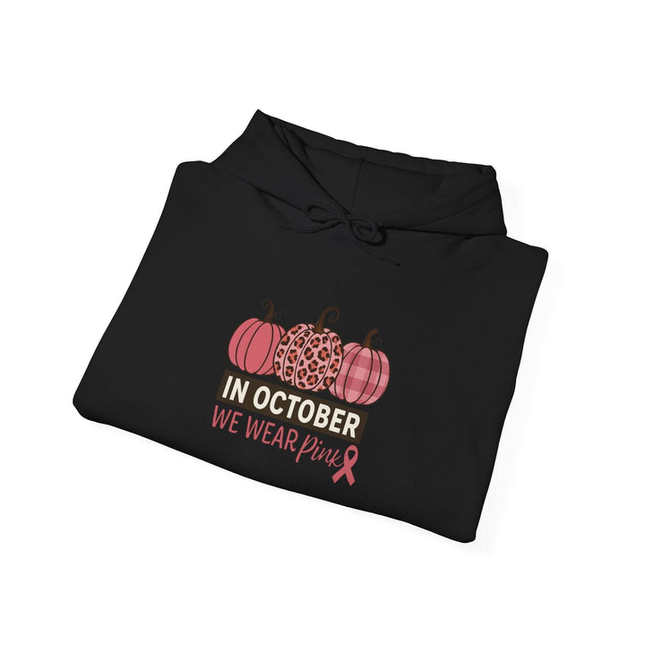 Breast Cancer Awareness Hoodie with Pink Ribbon - Gutsy Garb