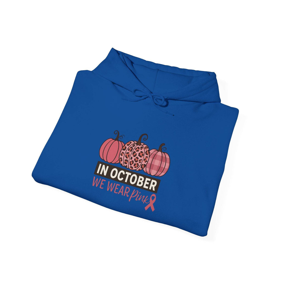 Breast Cancer Awareness Hoodie with Pink Ribbon - Gutsy Garb