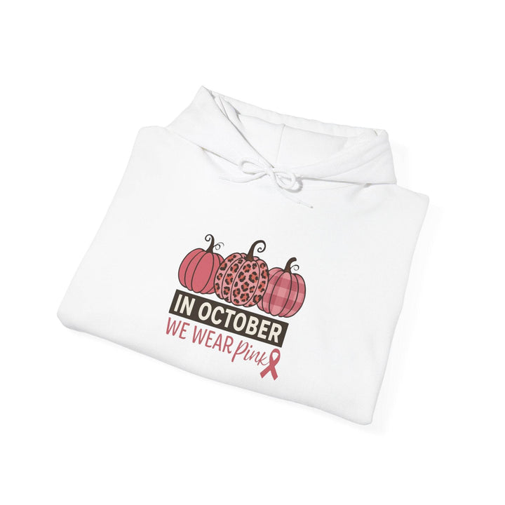 Breast Cancer Awareness Hoodie with Pink Ribbon - Gutsy Garb
