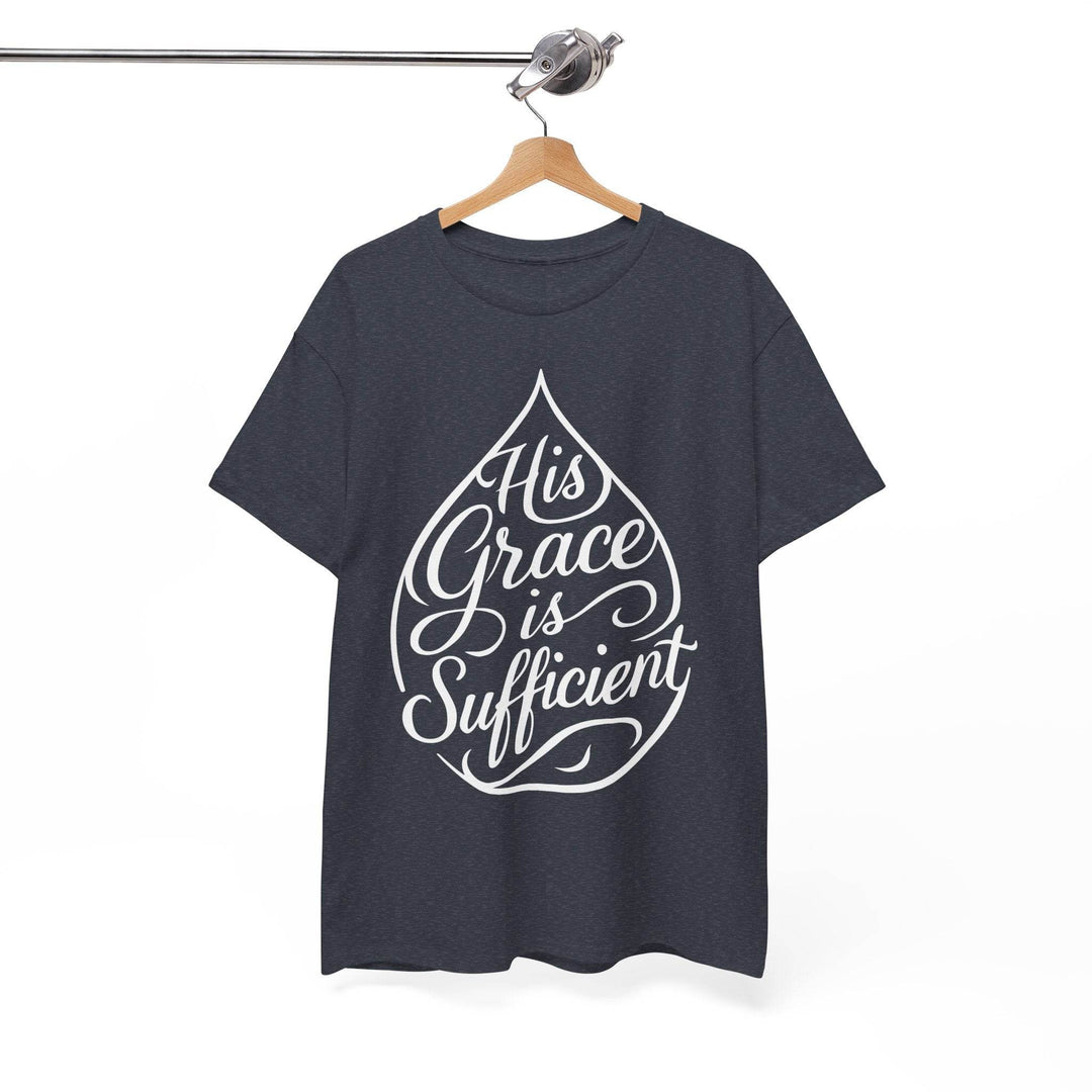 Christian Inspirational T-Shirt - His Grace Is Sufficient - Gutsy Garb