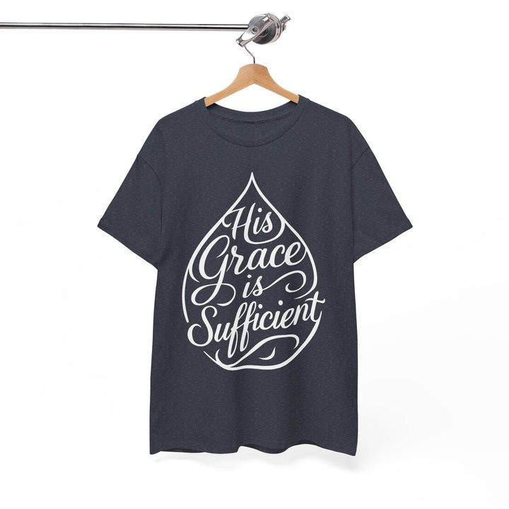Christian Inspirational T-Shirt - His Grace Is Sufficient - Gutsy Garb