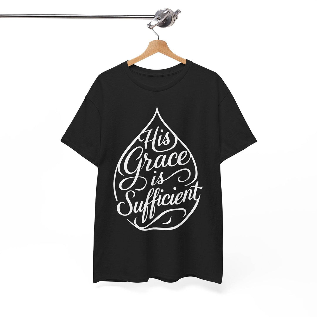 Christian Inspirational T-Shirt - His Grace Is Sufficient - Gutsy Garb