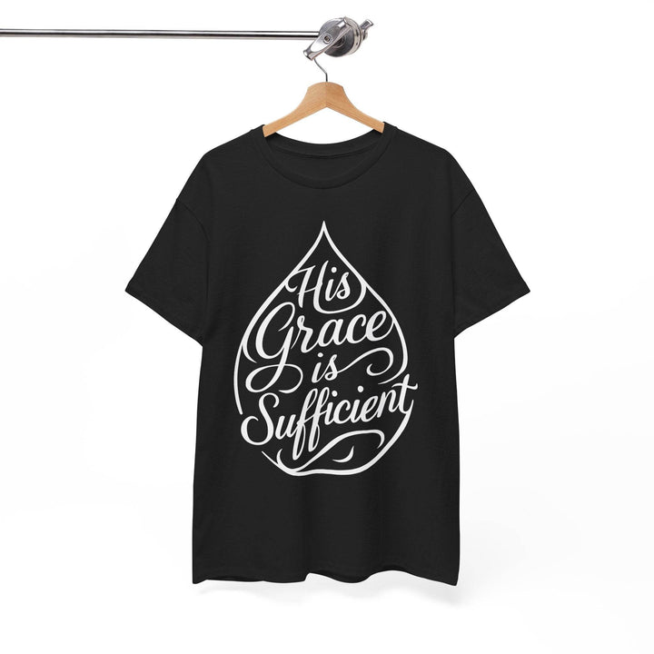 Christian Inspirational T-Shirt - His Grace Is Sufficient - Gutsy Garb