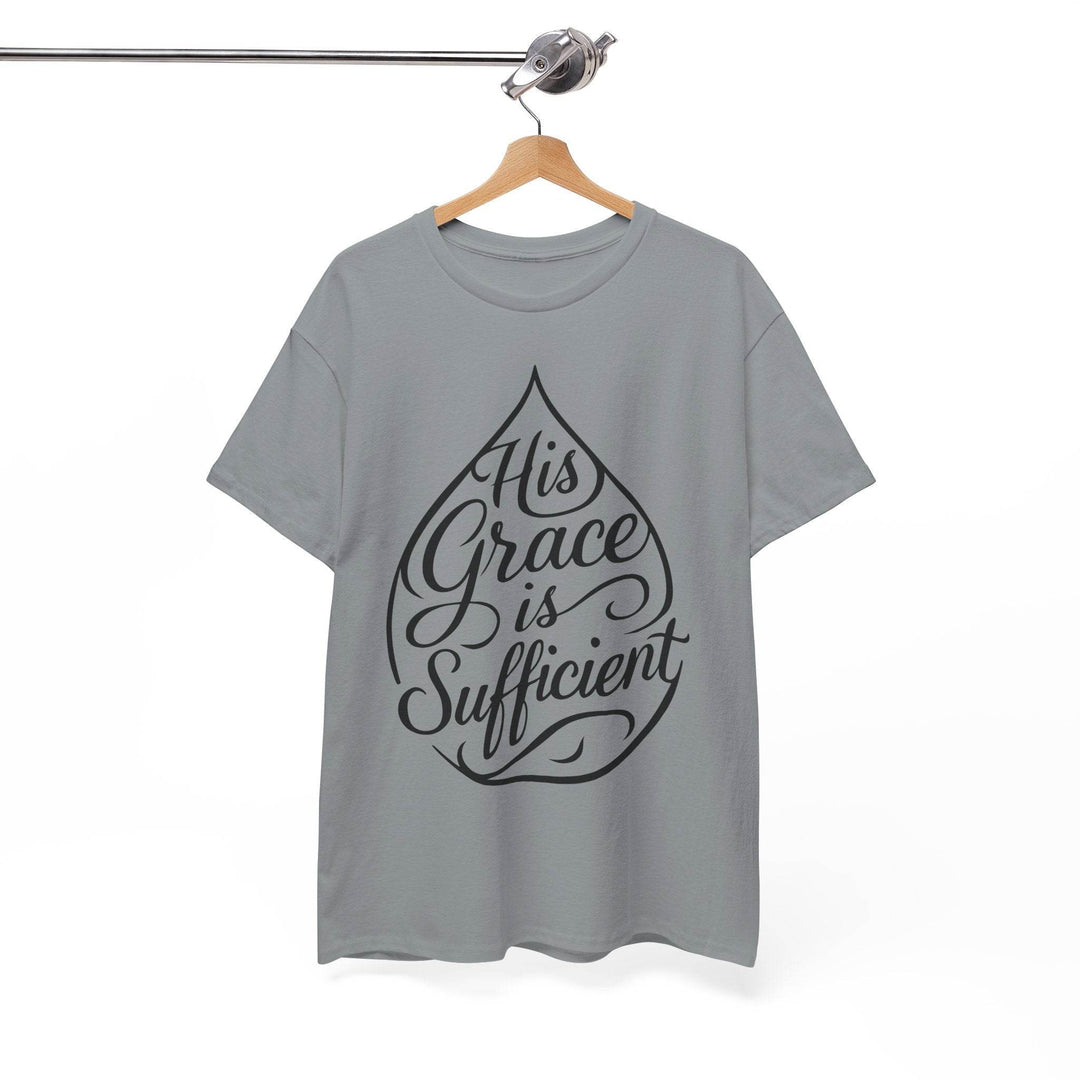 Christian Inspirational T-Shirt - His Grace Is Sufficient - Gutsy Garb