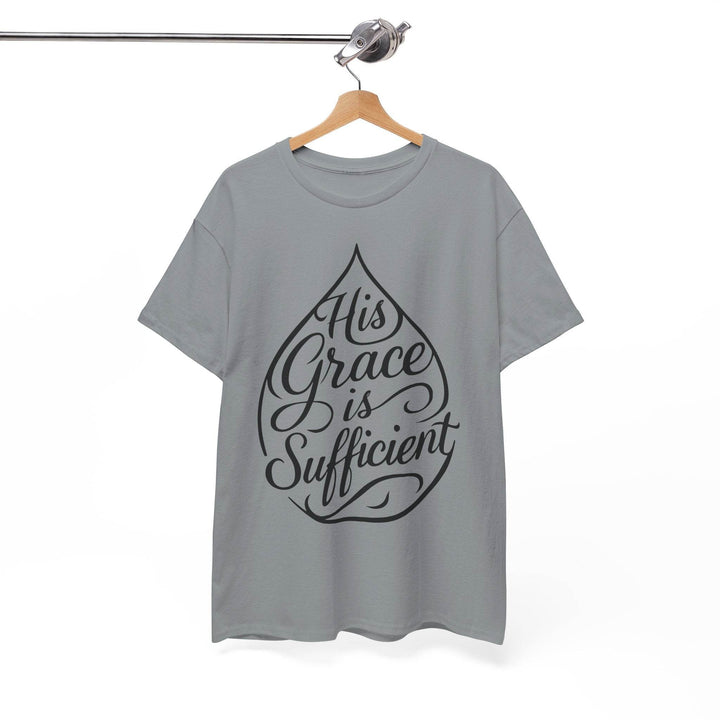 Christian Inspirational T-Shirt - His Grace Is Sufficient - Gutsy Garb