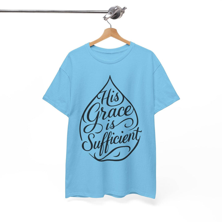 Christian Inspirational T-Shirt - His Grace Is Sufficient - Gutsy Garb